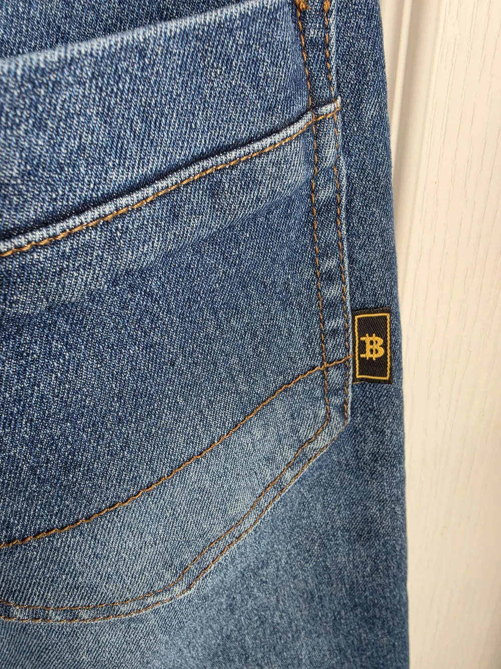 Billion Dollar Coin Iced Blue Stretch Moto Jeans Size 16 Youth Boy Teen Stretch